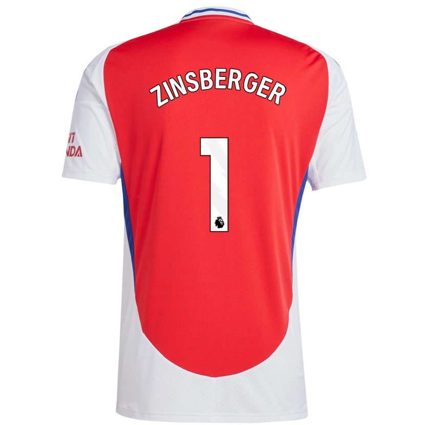 Danxen Kinderen Manuela Zinsberger #1 Rood Wit Thuisshirt Thuistenue 2024/25 T-Shirt