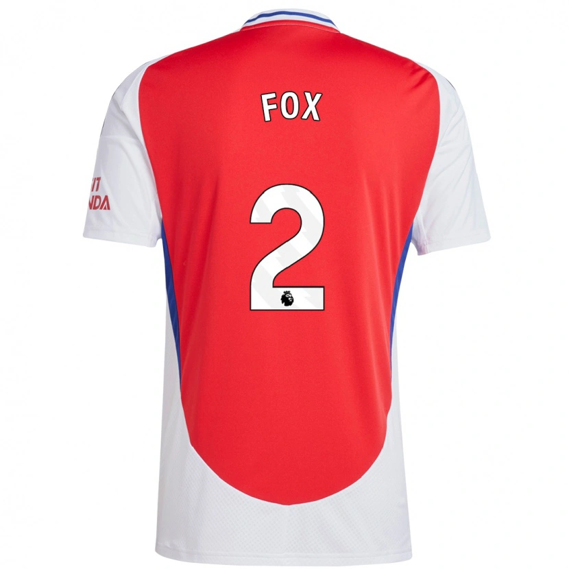 Danxen Kinderen Emily Fox #2 Rood Wit Thuisshirt Thuistenue 2024/25 T-Shirt