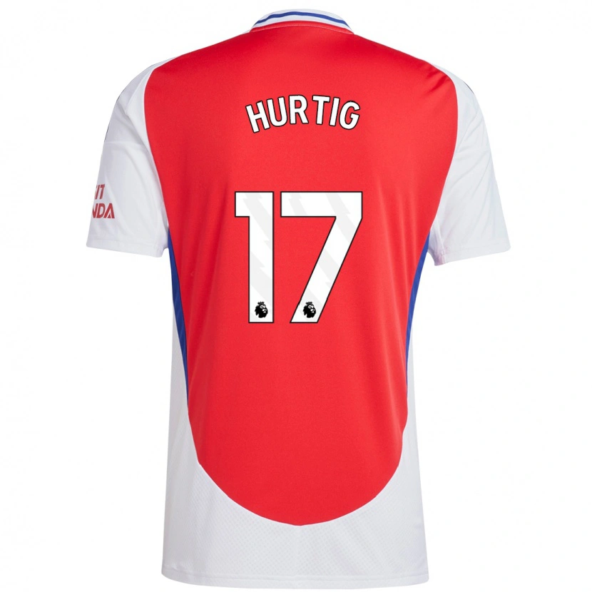 Danxen Kinderen Lina Hurtig #17 Rood Wit Thuisshirt Thuistenue 2024/25 T-Shirt