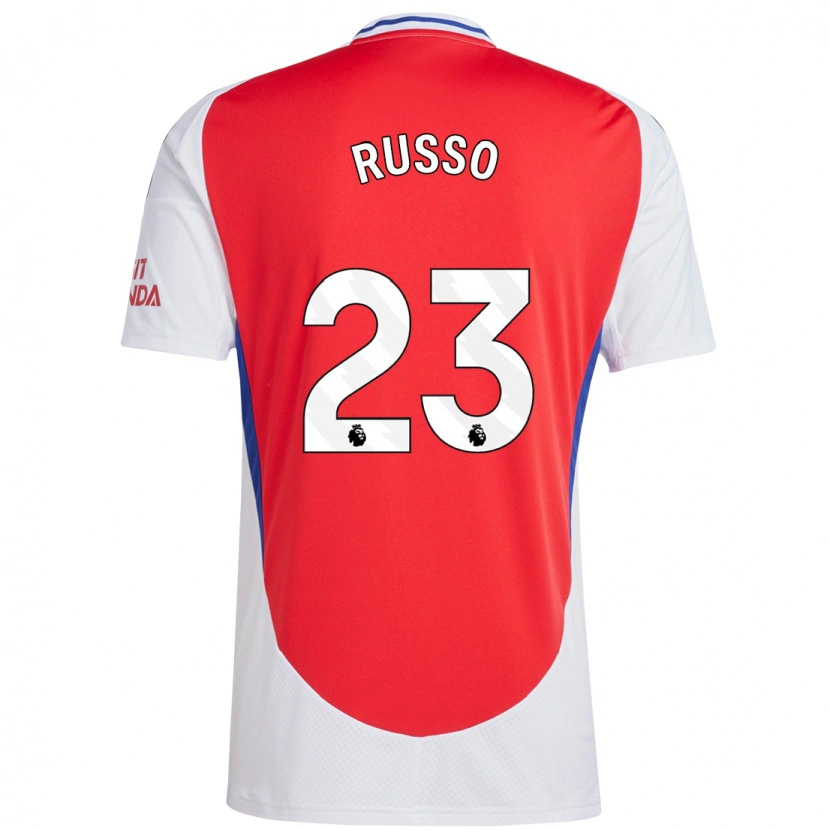 Danxen Kinderen Alessia Russo #23 Rood Wit Thuisshirt Thuistenue 2024/25 T-Shirt