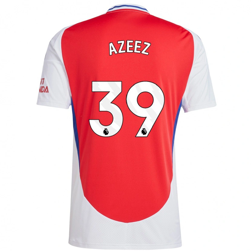 Danxen Kinderen Miguel Azeez #39 Rood Wit Thuisshirt Thuistenue 2024/25 T-Shirt