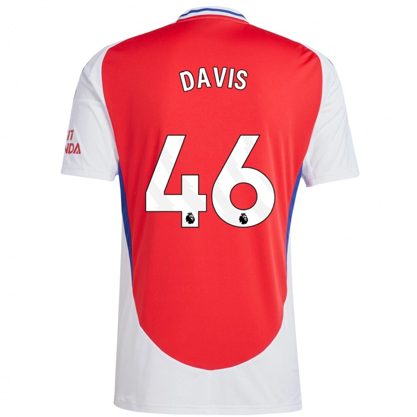 Danxen Kinderen Timi Davis #46 Rood Wit Thuisshirt Thuistenue 2024/25 T-Shirt