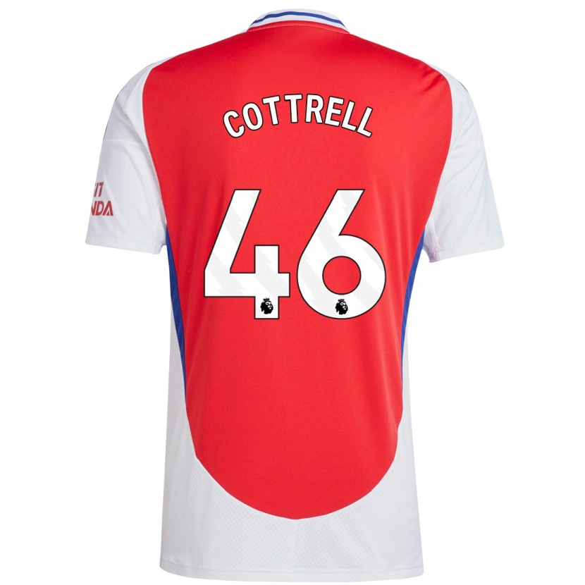 Danxen Kinderen Ben Cottrell #46 Rood Wit Thuisshirt Thuistenue 2024/25 T-Shirt