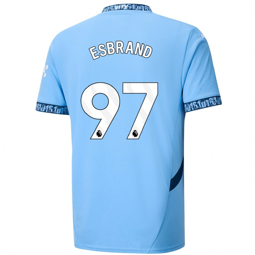 Danxen Kinderen Josh Wilson-Esbrand #97 Marineblauw Thuisshirt Thuistenue 2024/25 T-Shirt