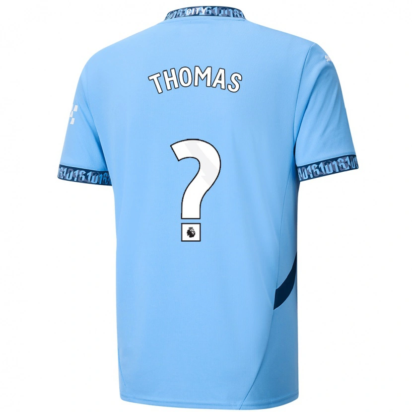 Danxen Kinderen Rhys Thomas #0 Marineblauw Thuisshirt Thuistenue 2024/25 T-Shirt