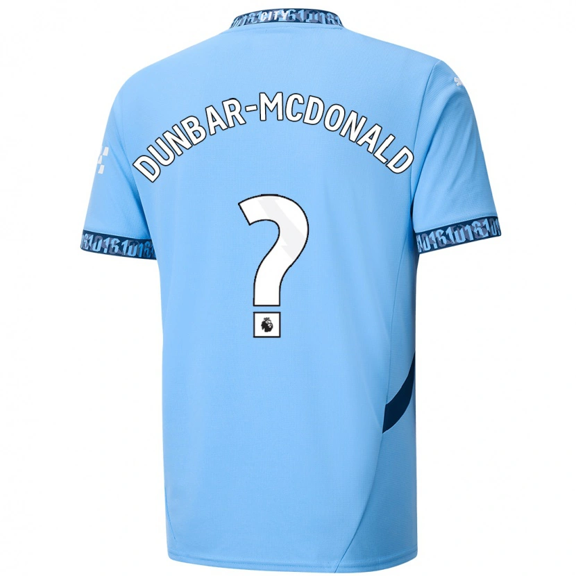 Danxen Kinderen Christian Dunbar-Mcdonald #0 Marineblauw Thuisshirt Thuistenue 2024/25 T-Shirt