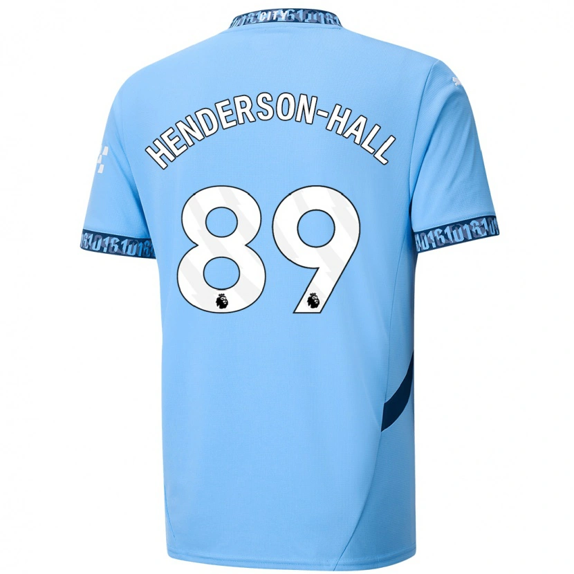 Danxen Kinderen Matty Henderson-Hall #89 Marineblauw Thuisshirt Thuistenue 2024/25 T-Shirt