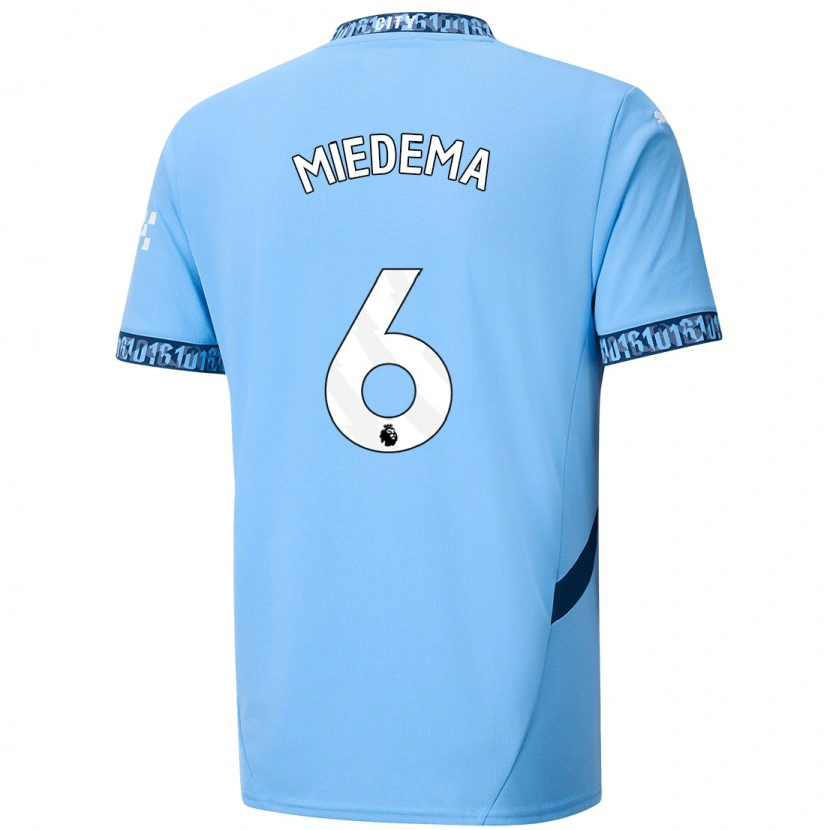 Danxen Kinderen Vivianne Miedema #6 Marineblauw Thuisshirt Thuistenue 2024/25 T-Shirt