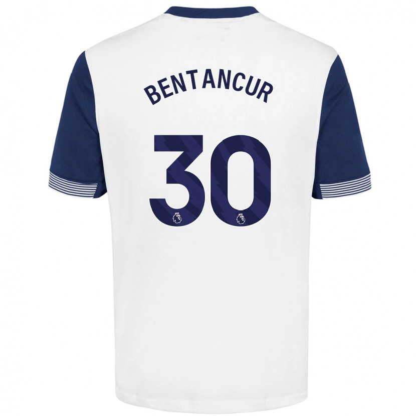 Danxen Kinderen Rodrigo Bentancur #30 Wit Blauw Thuisshirt Thuistenue 2024/25 T-Shirt