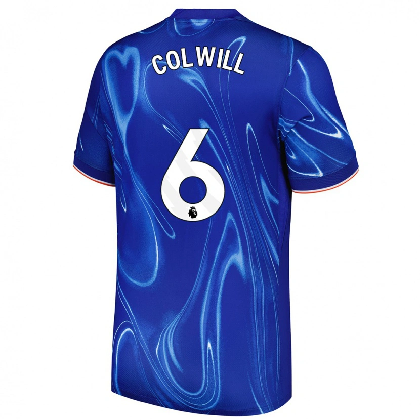 Danxen Kinderen Levi Colwill #6 Blauw Wit Thuisshirt Thuistenue 2024/25 T-Shirt