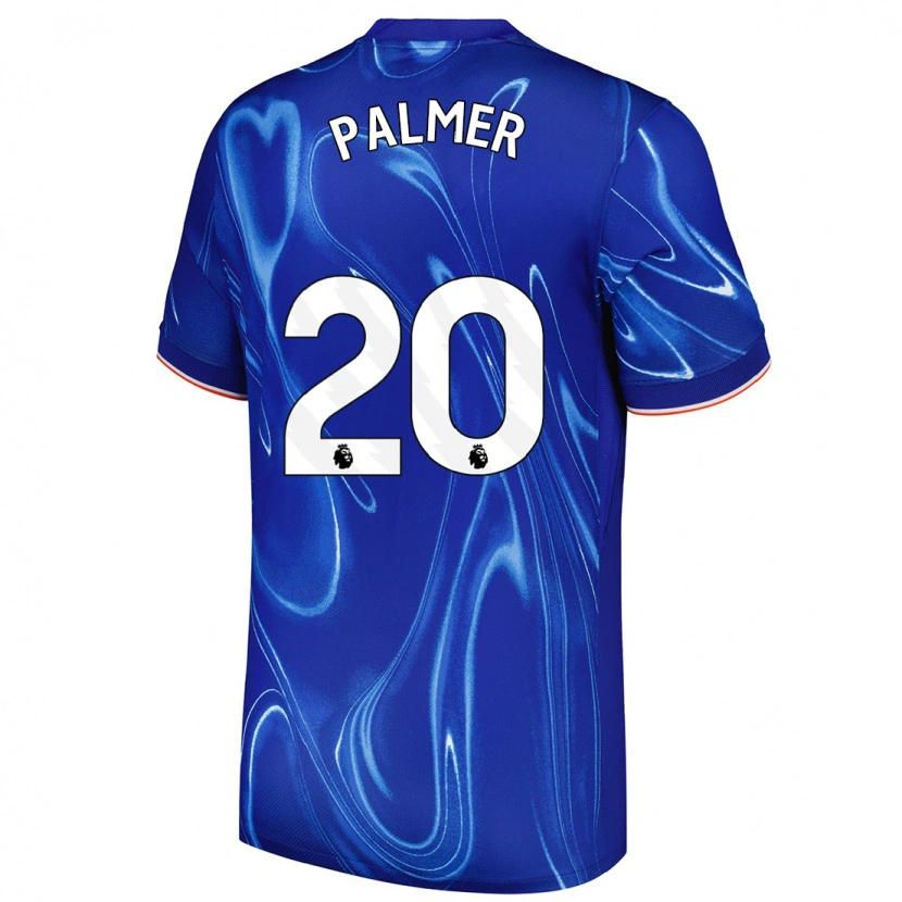 Danxen Kinderen Cole Palmer #20 Blauw Wit Thuisshirt Thuistenue 2024/25 T-Shirt