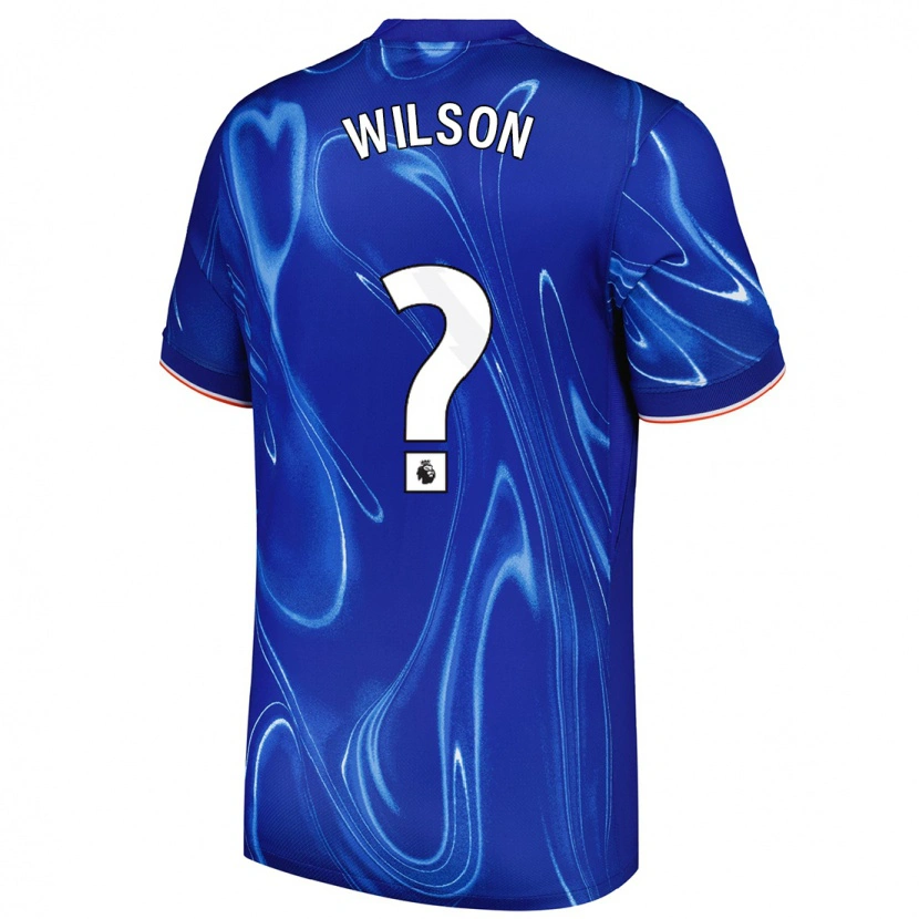 Danxen Kinderen Kaiden Wilson #0 Blauw Wit Thuisshirt Thuistenue 2024/25 T-Shirt