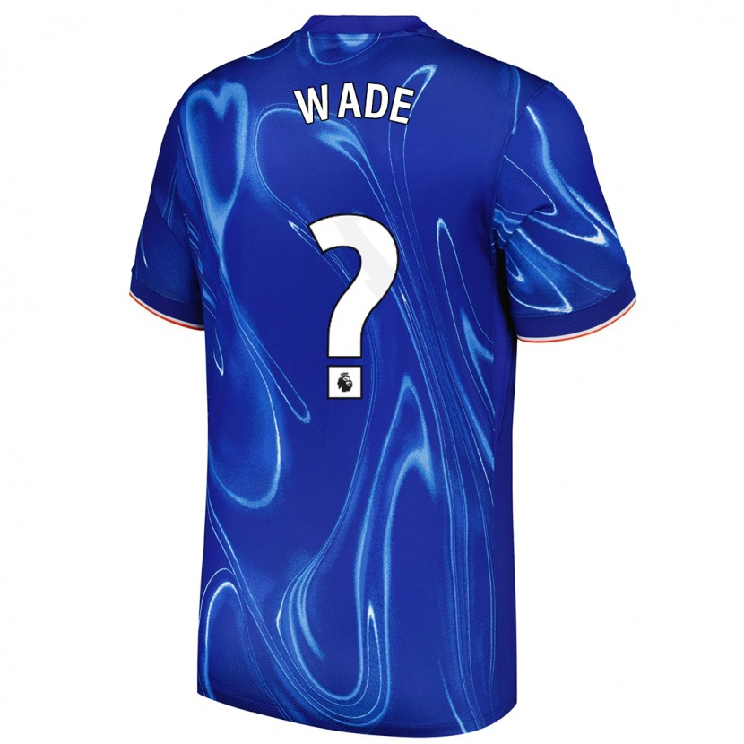 Danxen Kinderen Shaun Wade #0 Blauw Wit Thuisshirt Thuistenue 2024/25 T-Shirt