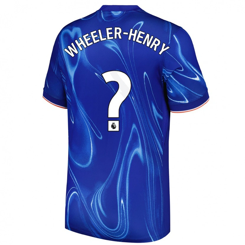 Danxen Kinderen Joseph Wheeler-Henry #0 Blauw Wit Thuisshirt Thuistenue 2024/25 T-Shirt