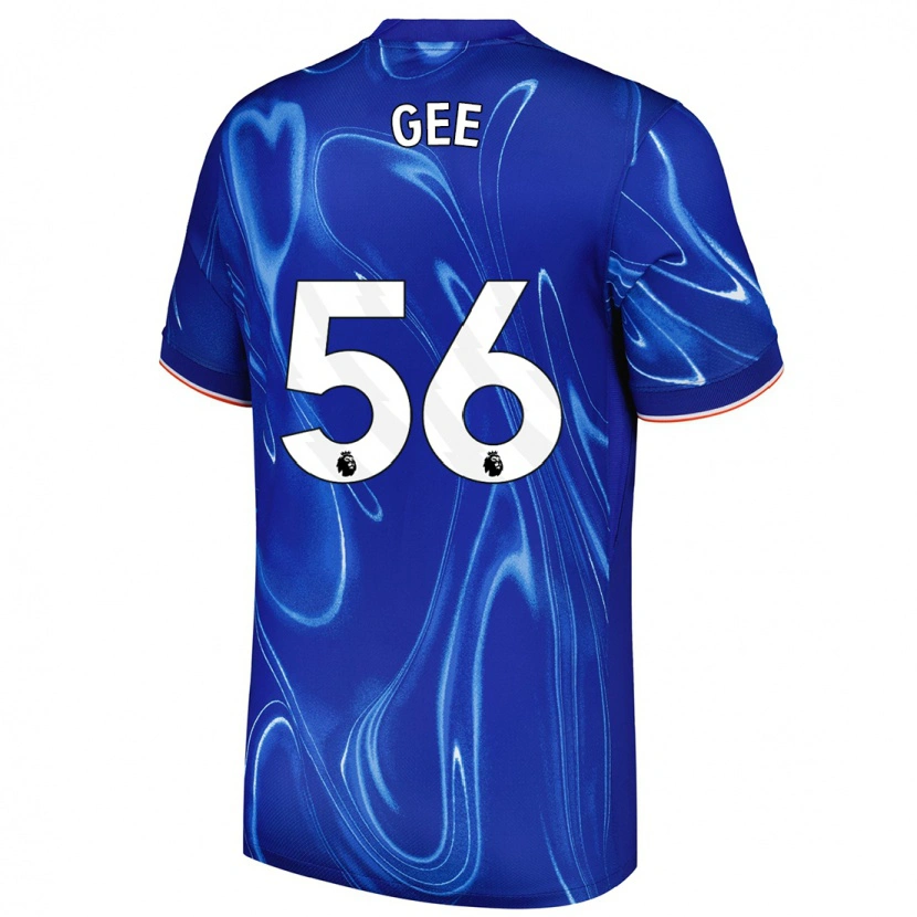 Danxen Kinderen Billy Gee #56 Blauw Wit Thuisshirt Thuistenue 2024/25 T-Shirt