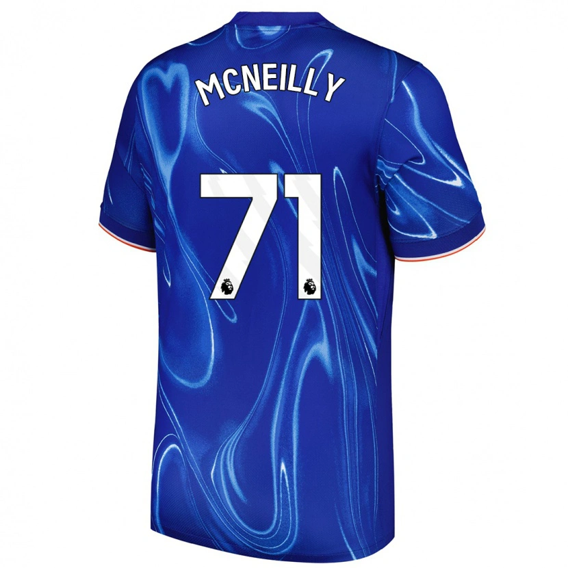 Danxen Kinderen Donnell Mcneilly #71 Blauw Wit Thuisshirt Thuistenue 2024/25 T-Shirt