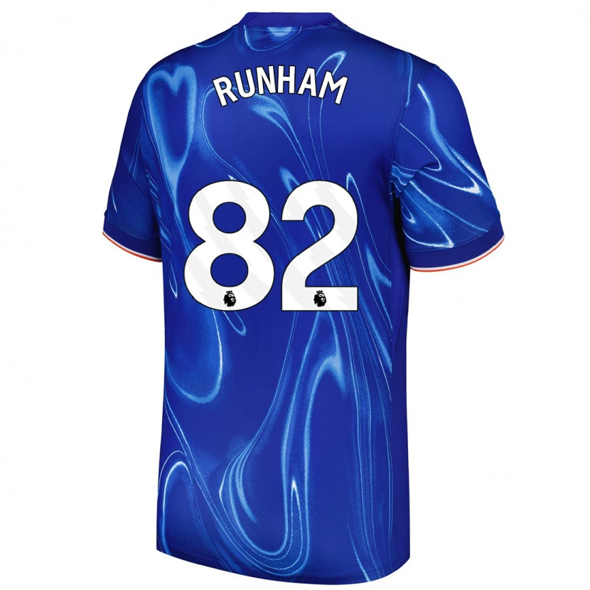 Danxen Kinderen Frankie Runham #82 Blauw Wit Thuisshirt Thuistenue 2024/25 T-Shirt