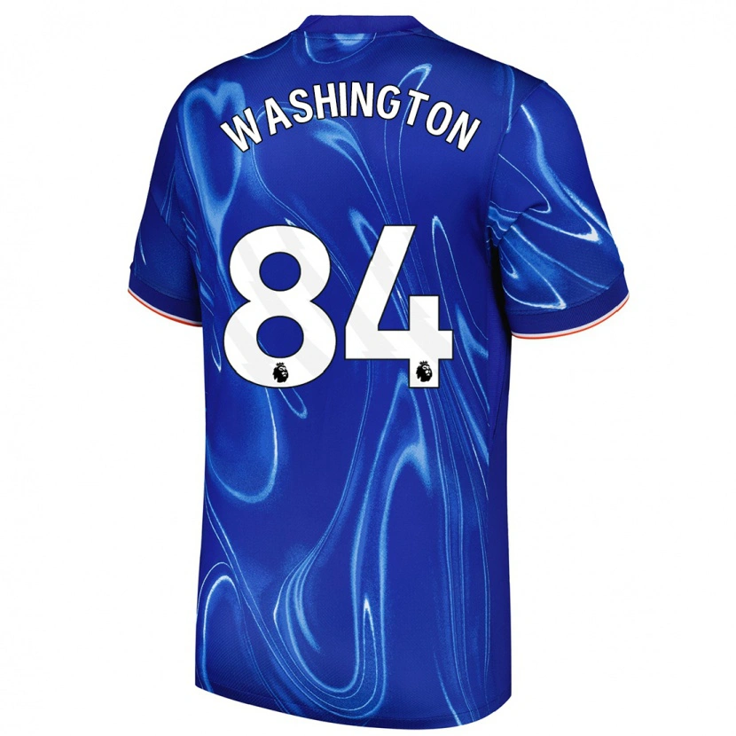 Danxen Kinderen Marcell Washington #84 Blauw Wit Thuisshirt Thuistenue 2024/25 T-Shirt