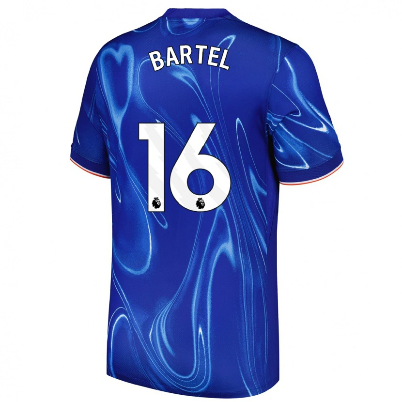 Danxen Kinderen Júlia Bartel #16 Blauw Wit Thuisshirt Thuistenue 2024/25 T-Shirt