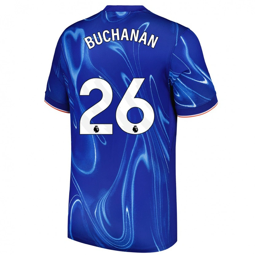 Danxen Kinderen Kadeisha Buchanan #26 Blauw Wit Thuisshirt Thuistenue 2024/25 T-Shirt