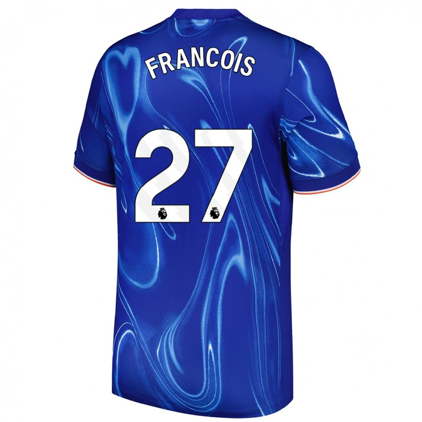 Danxen Kinderen Oriane Jean-François #27 Blauw Wit Thuisshirt Thuistenue 2024/25 T-Shirt