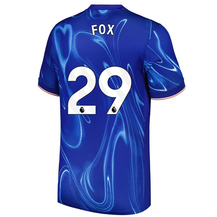 Danxen Kinderen Jorja Fox #29 Blauw Wit Thuisshirt Thuistenue 2024/25 T-Shirt