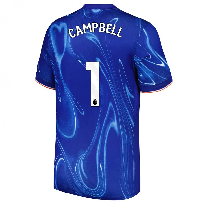 Danxen Kinderen Luke Campbell #1 Blauw Wit Thuisshirt Thuistenue 2024/25 T-Shirt