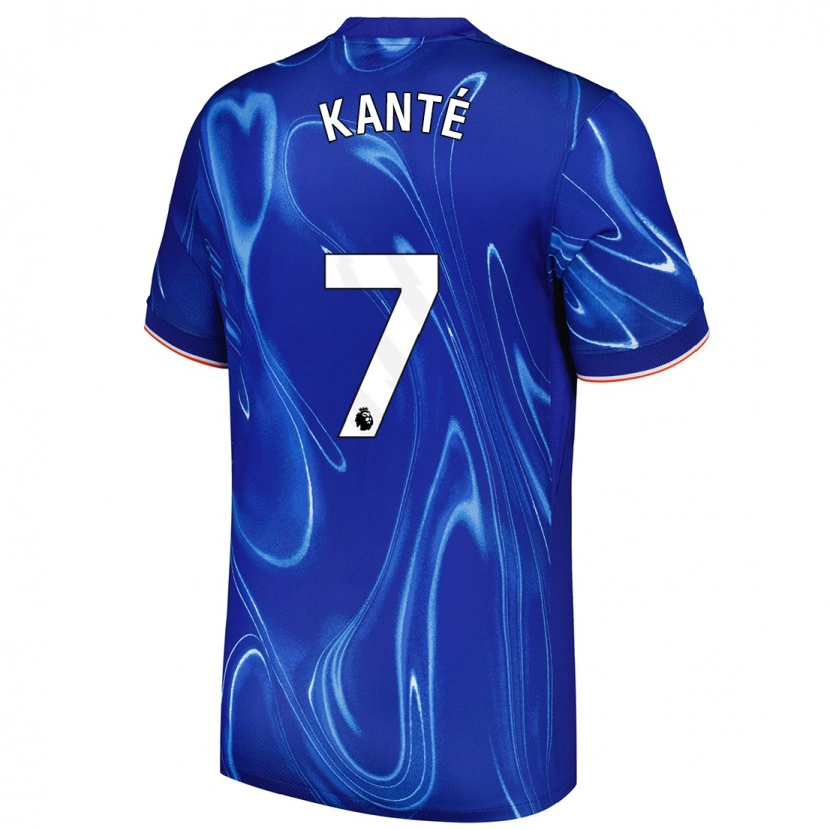 Danxen Kinderen N'golo Kante #7 Blauw Wit Thuisshirt Thuistenue 2024/25 T-Shirt