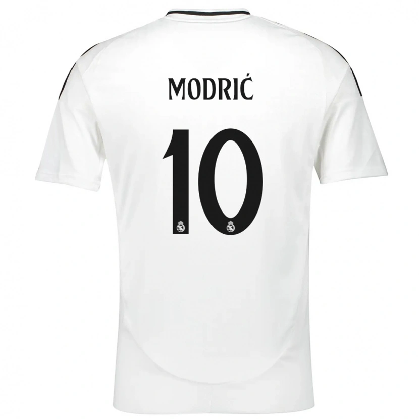 Danxen Kinderen Luka Modric #10 Wit Thuisshirt Thuistenue 2024/25 T-Shirt