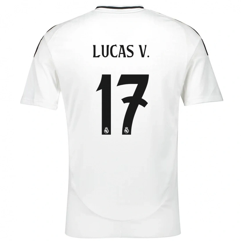 Danxen Kinderen Lucas Vázquez #17 Wit Thuisshirt Thuistenue 2024/25 T-Shirt