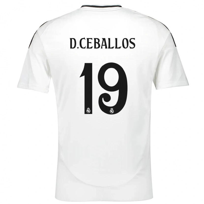 Danxen Kinderen Dani Ceballos #19 Wit Thuisshirt Thuistenue 2024/25 T-Shirt