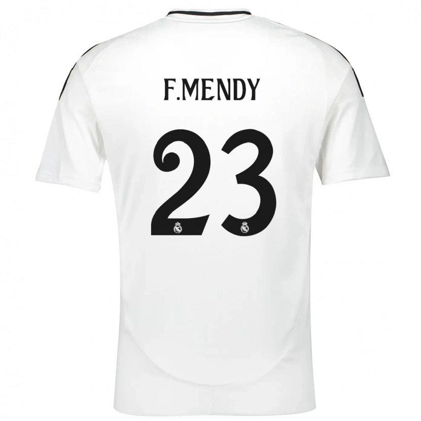 Danxen Kinderen Ferland Mendy #23 Wit Thuisshirt Thuistenue 2024/25 T-Shirt