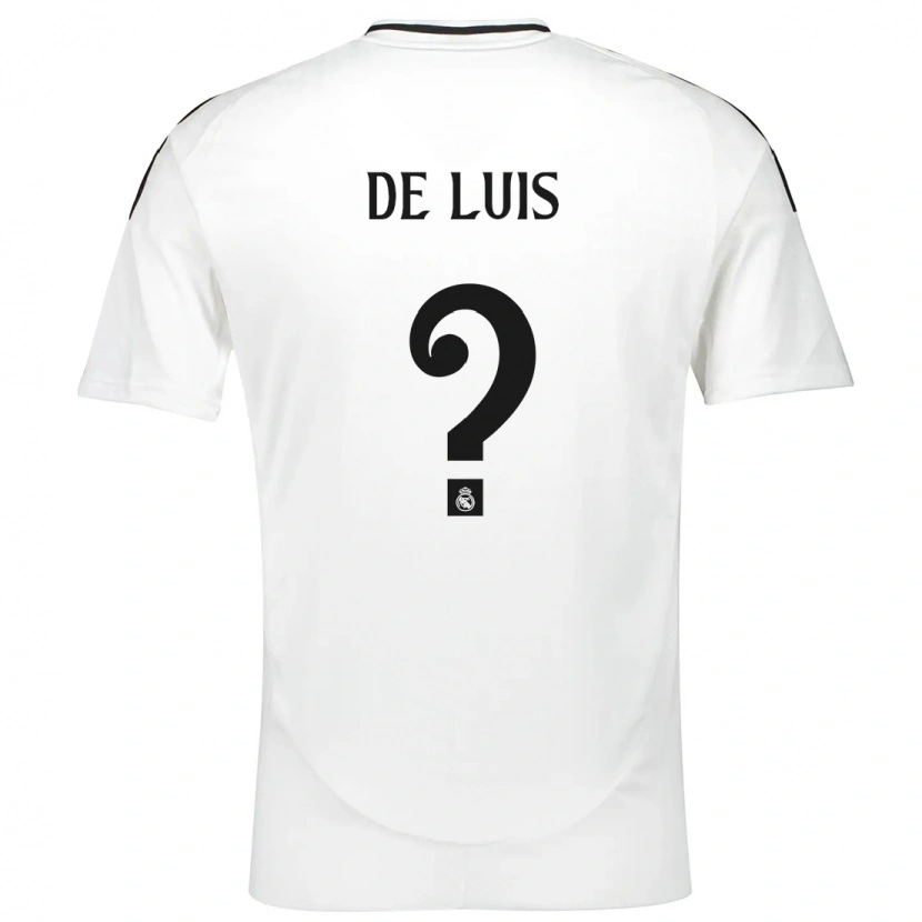 Danxen Kinderen Mario De Luis #0 Wit Thuisshirt Thuistenue 2024/25 T-Shirt