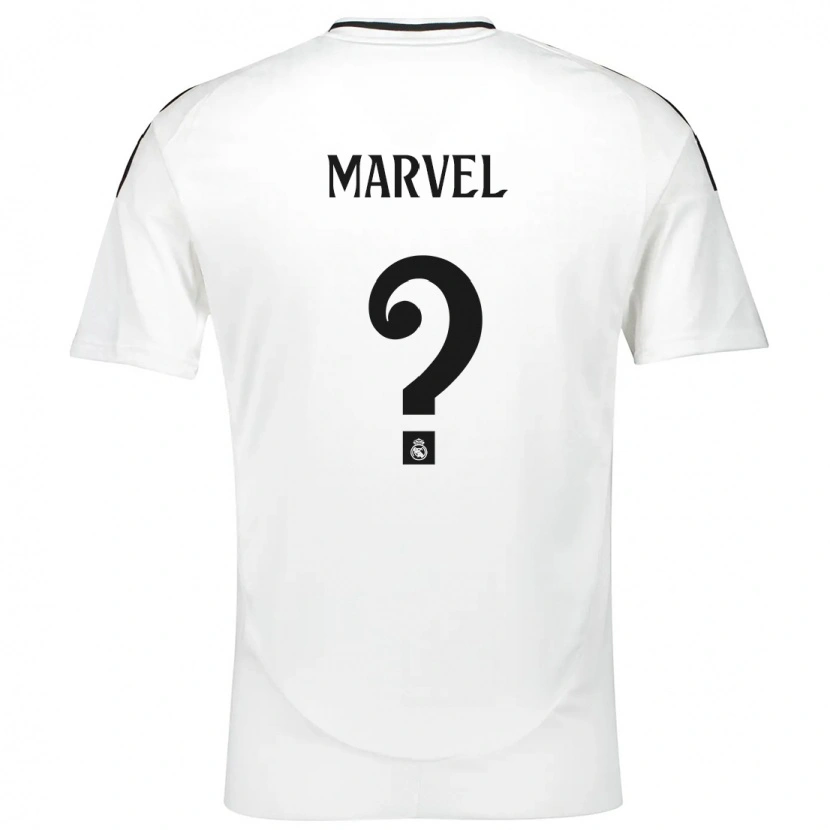 Danxen Kinderen Marvel #0 Wit Thuisshirt Thuistenue 2024/25 T-Shirt