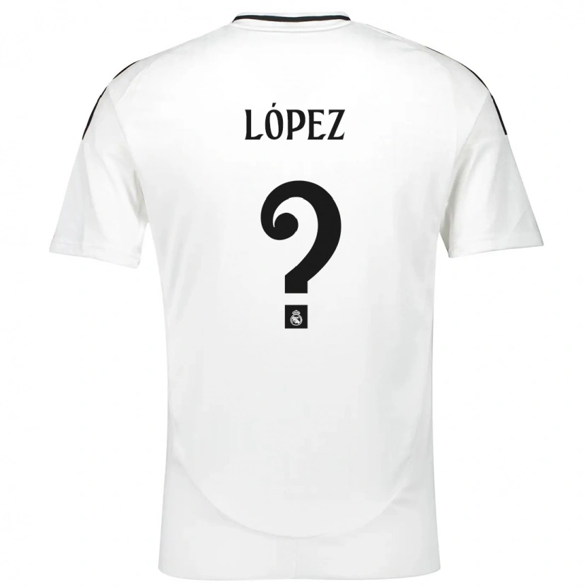 Danxen Kinderen Noel López #0 Wit Thuisshirt Thuistenue 2024/25 T-Shirt