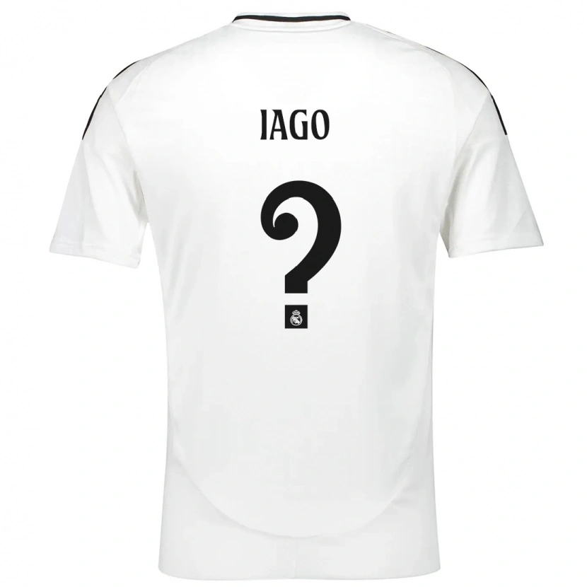 Danxen Kinderen Paulo Iago #0 Wit Thuisshirt Thuistenue 2024/25 T-Shirt