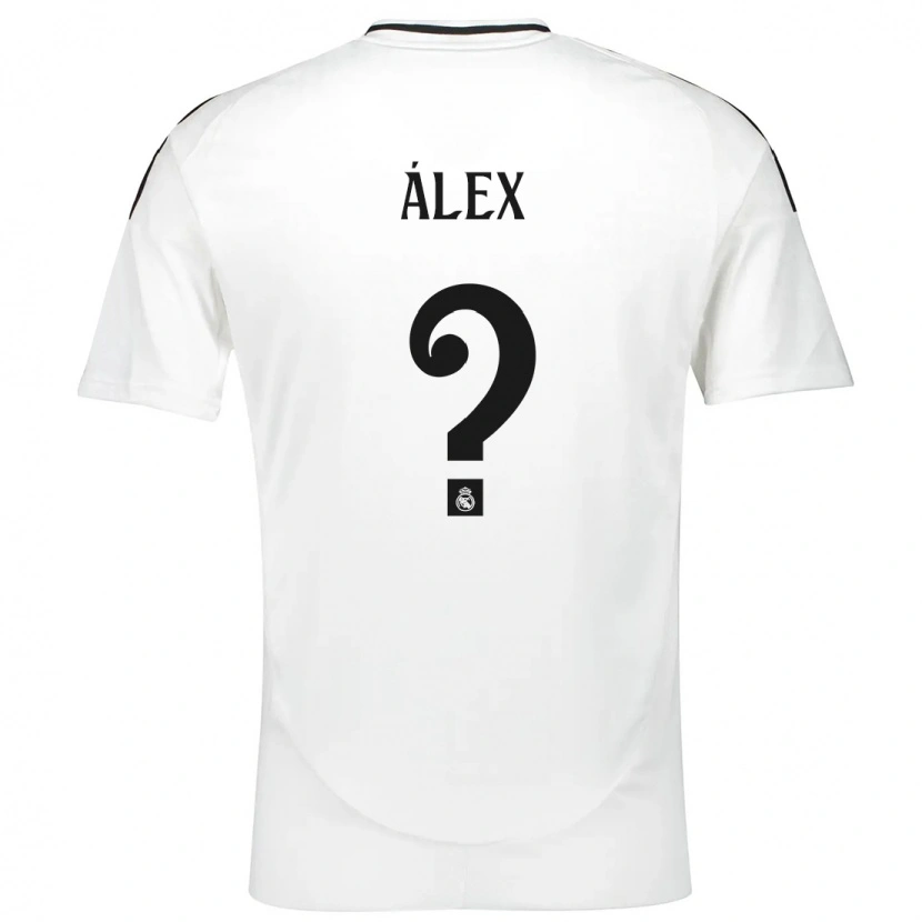 Danxen Kinderen Álex Pérez #0 Wit Thuisshirt Thuistenue 2024/25 T-Shirt