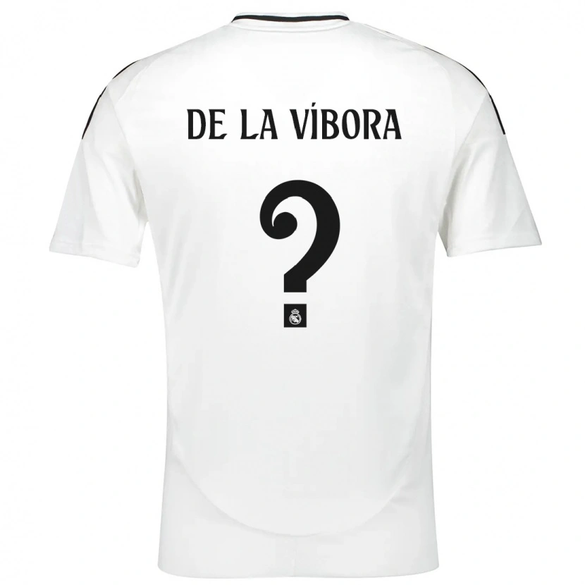 Danxen Kinderen David De La Víbora #0 Wit Thuisshirt Thuistenue 2024/25 T-Shirt