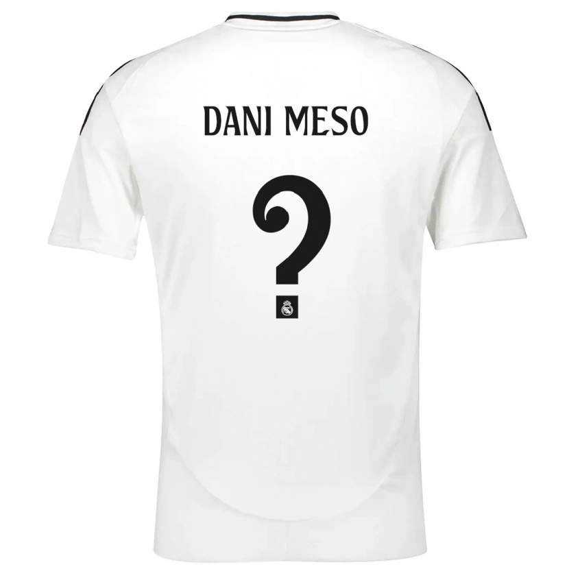 Danxen Kinderen Dani Meso #0 Wit Thuisshirt Thuistenue 2024/25 T-Shirt