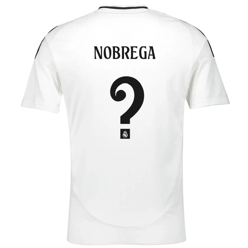 Danxen Kinderen Abraham Nobrega #0 Wit Thuisshirt Thuistenue 2024/25 T-Shirt