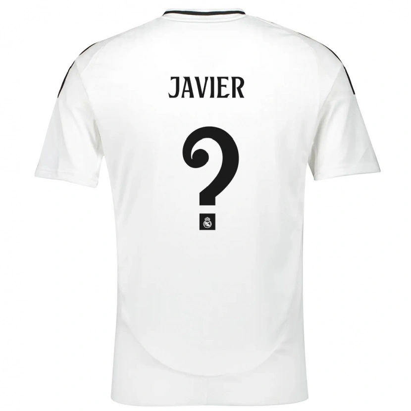 Danxen Kinderen Javier Navarro #0 Wit Thuisshirt Thuistenue 2024/25 T-Shirt