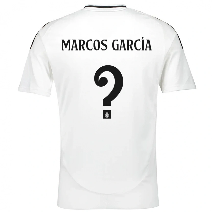 Danxen Kinderen Marcos García #0 Wit Thuisshirt Thuistenue 2024/25 T-Shirt