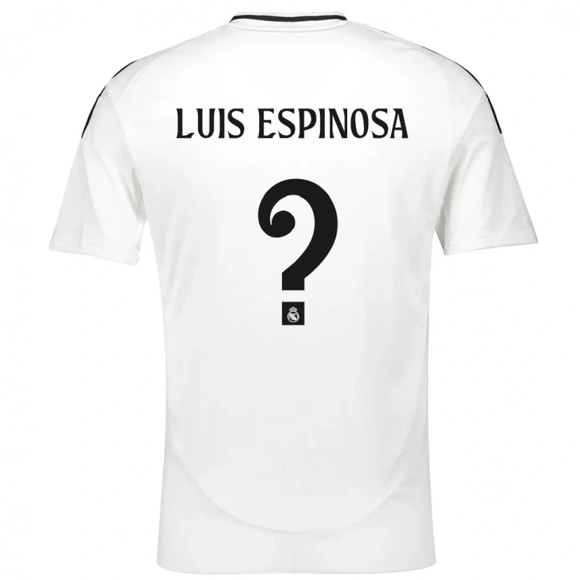 Danxen Kinderen José Luis Espinosa #0 Wit Thuisshirt Thuistenue 2024/25 T-Shirt