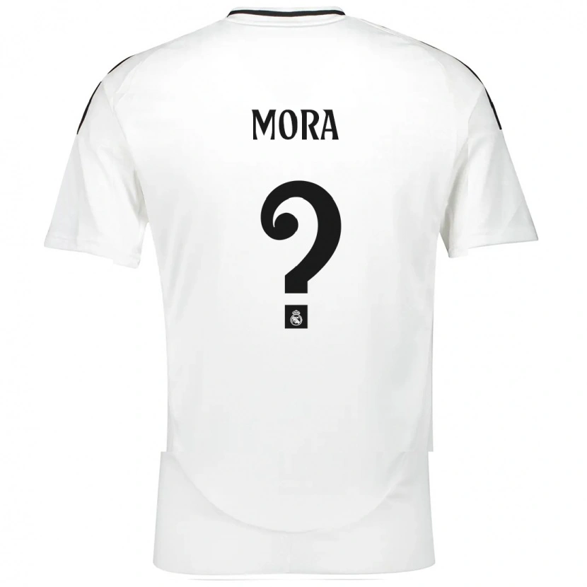 Danxen Kinderen Álex Mora #0 Wit Thuisshirt Thuistenue 2024/25 T-Shirt