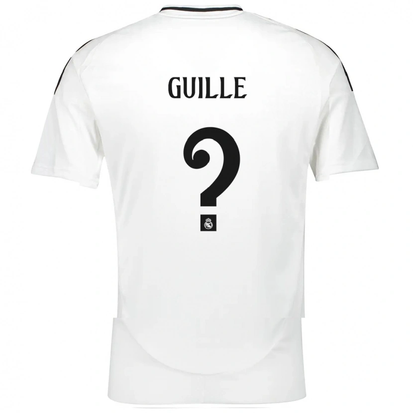 Danxen Kinderen Guille López #0 Wit Thuisshirt Thuistenue 2024/25 T-Shirt