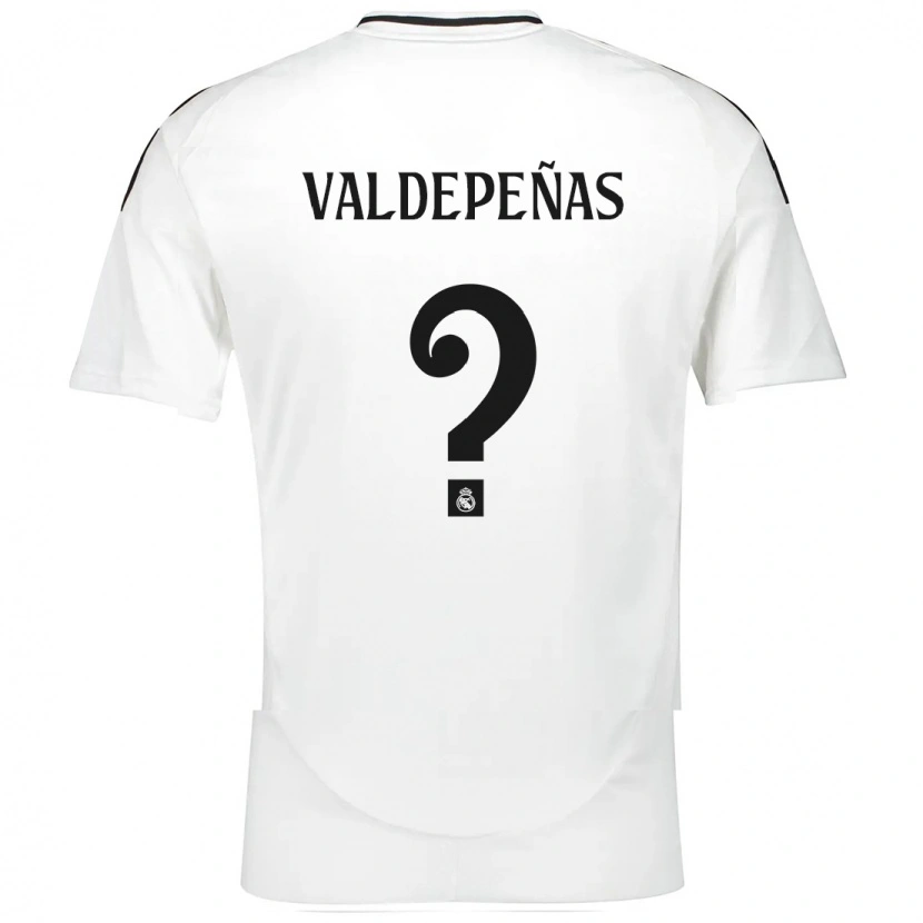 Danxen Kinderen Víctor Valdepeñas #0 Wit Thuisshirt Thuistenue 2024/25 T-Shirt