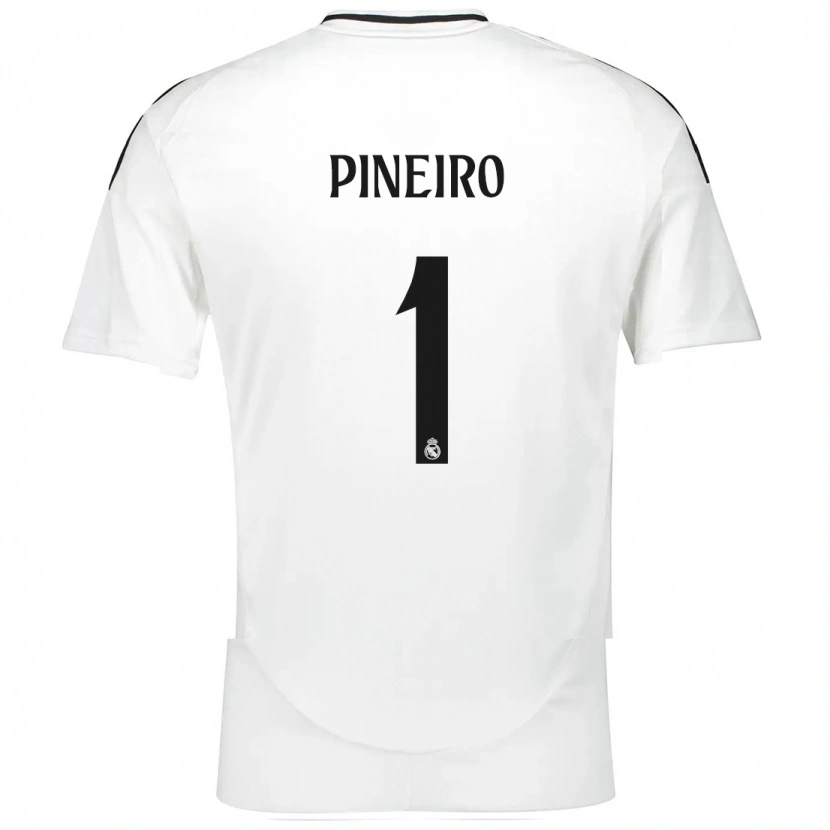 Danxen Kinderen Diego Piñeiro #1 Wit Thuisshirt Thuistenue 2024/25 T-Shirt