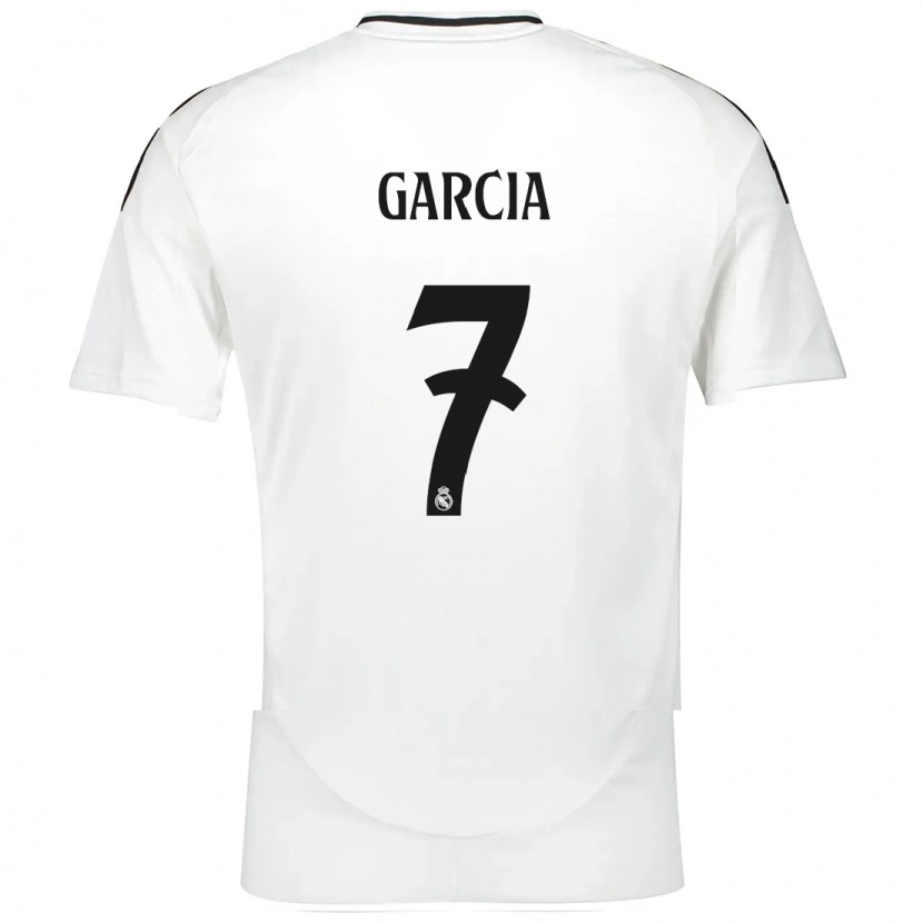 Danxen Kinderen Gonzalo García #7 Wit Thuisshirt Thuistenue 2024/25 T-Shirt