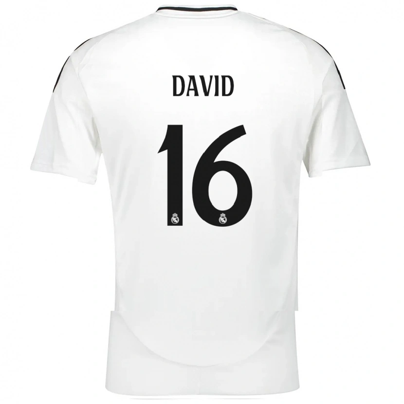 Danxen Kinderen Antonio David #16 Wit Thuisshirt Thuistenue 2024/25 T-Shirt