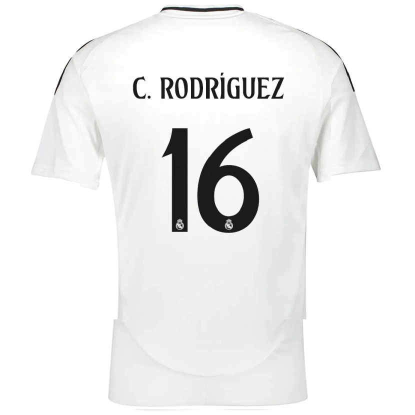 Danxen Kinderen Carlos Rodríguez #16 Wit Thuisshirt Thuistenue 2024/25 T-Shirt